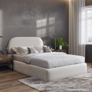 Boucle Bed with Storage Option