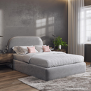 Boucle Bed with Storage Option