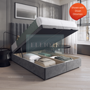 Lyon Divan Bed with Storage Options + Floor-standing Headboard