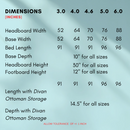 Empire Bed with Ottoman Option