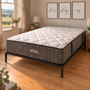 Elsie Mammoth luxury 13-inch medium-soft pocket sprung mattress in bedroom, angled view