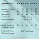 Lyon Wing Bed with Ottoman Option