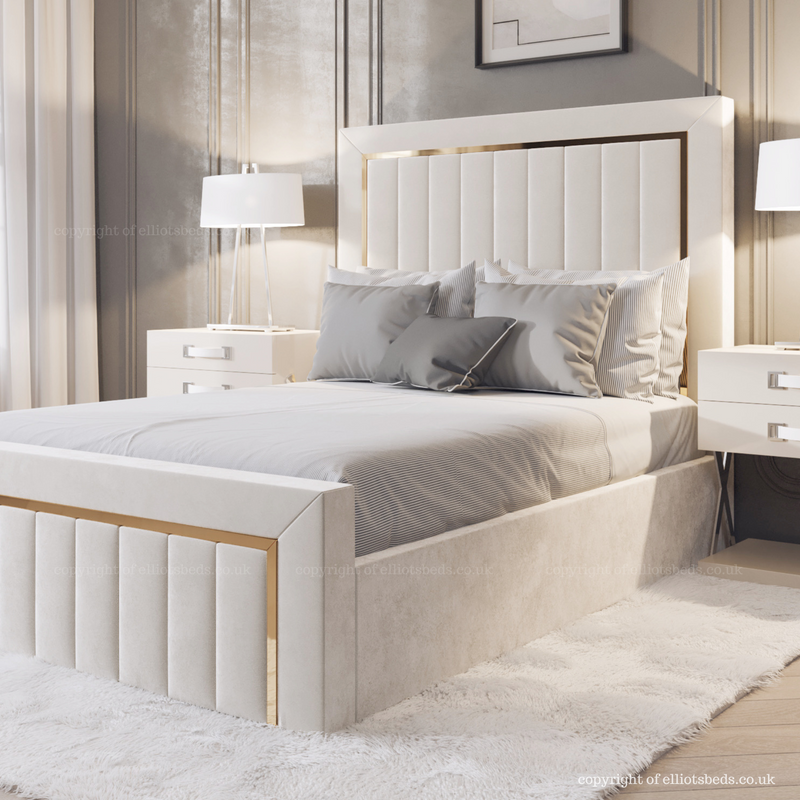 Zurich Bed with Ottoman Storage Option
