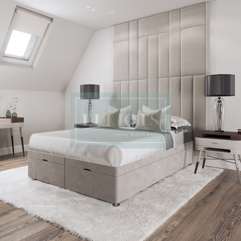 Suede ottoman hot sale bed